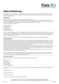 Widerrufsbelehrung