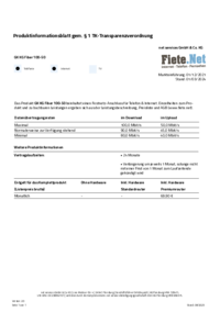 Produktinformationsblatt GK KG Fiber 100