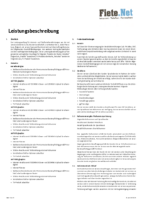 Leistungsbeschreibung Glas